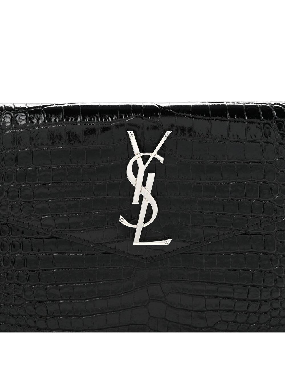 Saint Laurent Calfskin Crocodile #282361S69B - Picture 8 of 13